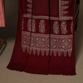 Pink - 2pc cotton unstitched jacquard dress material