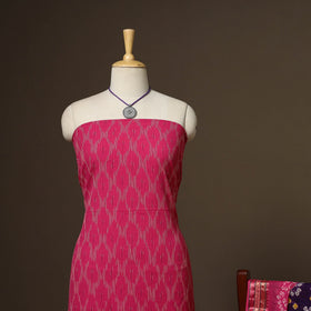 2pc cotton unstitched pochampally ikat dress material