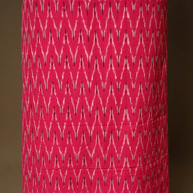 Pink - 2pc cotton unstitched pochampally ikat dress