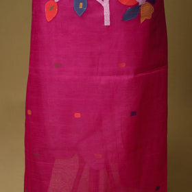 2pc handloom silk cotton unstitched phulia jamdani dress