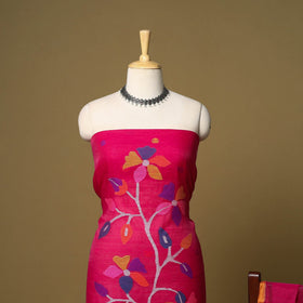 2pc handloom silk cotton unstitched phulia jamdani dress