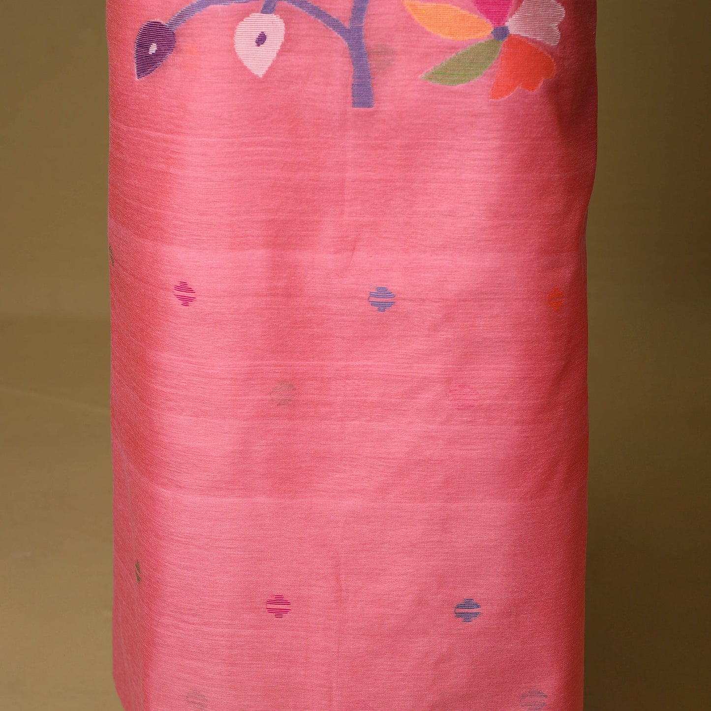 2pc handloom silk cotton unstitched phulia jamdani dress