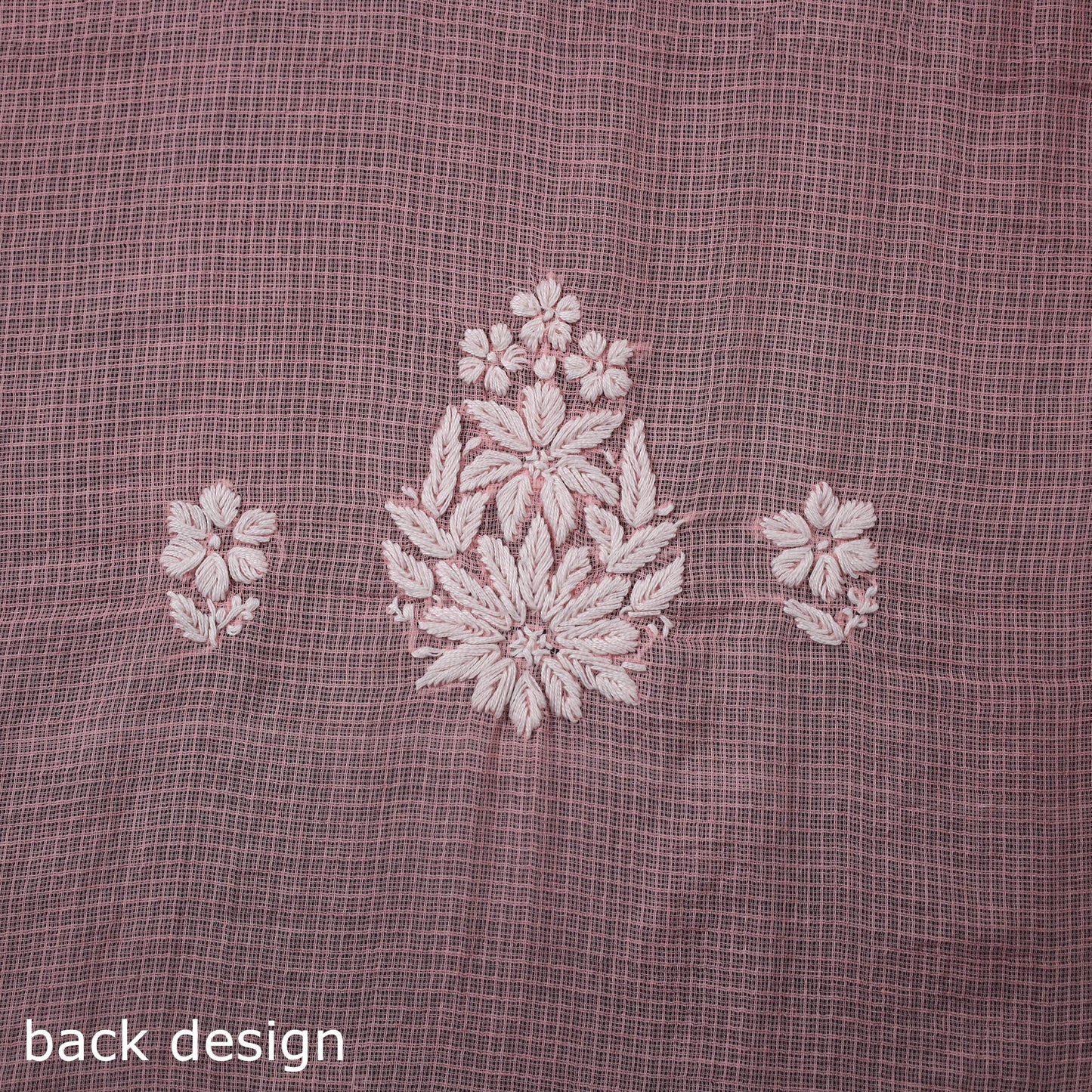 Pink 2pc Kota Doria Cotton Lucknow Chikankari Dress Material 