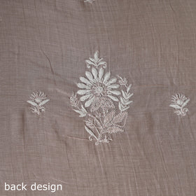 Pink - 2pc mul chanderi unstitched hand beads work heavy