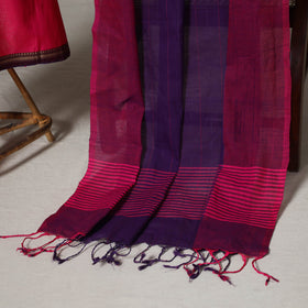 Pink - 2pc unstitched dharwad dress material with jewellery