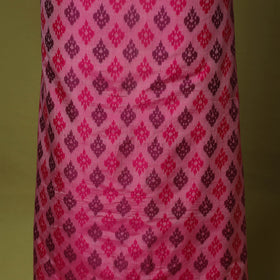 Pink - 2pc unstitched handloom sico pochampally ikat dress