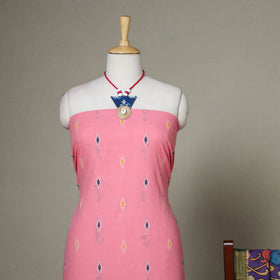 Pink - 2pc unstitched jacquard dress material