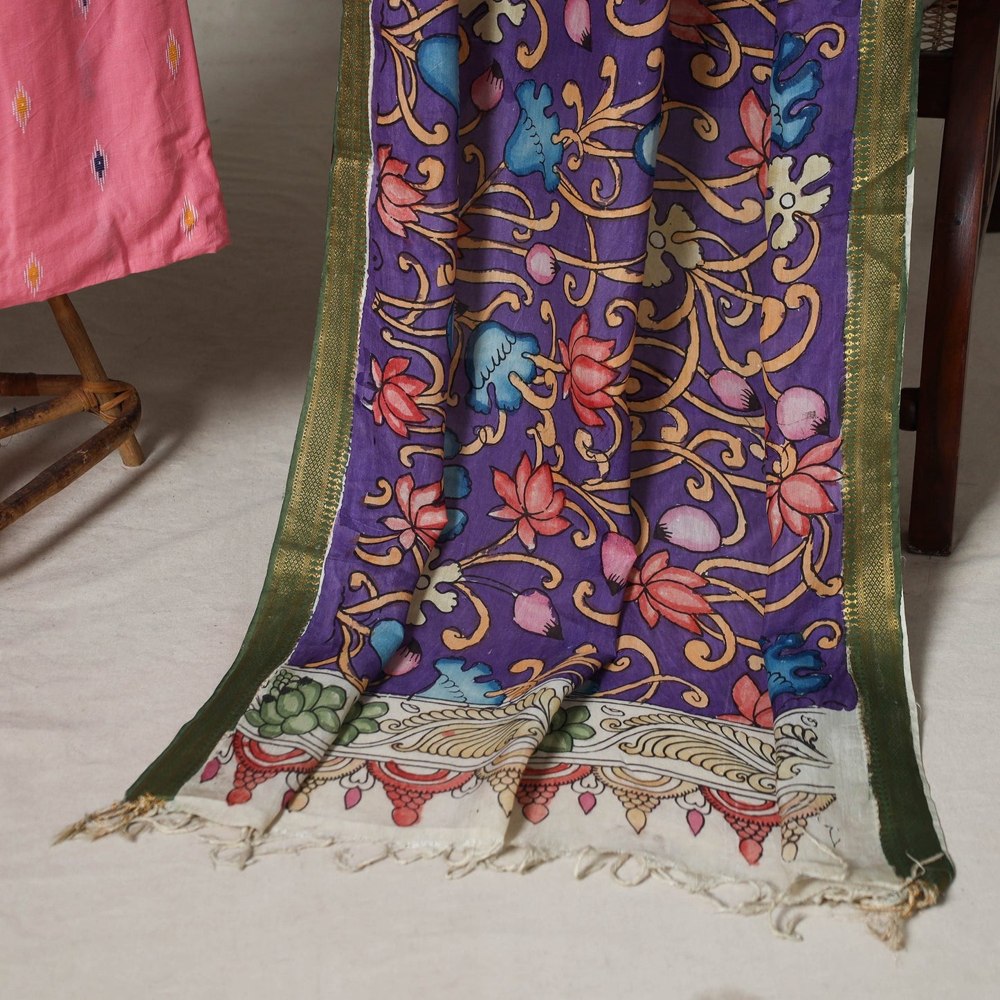 Pink - 2pc unstitched jacquard dress material