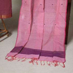 Pink - 2pc unstitched mangalagiri dress material