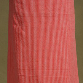 Pink - 2pc unstitched plain dress material with jewellery