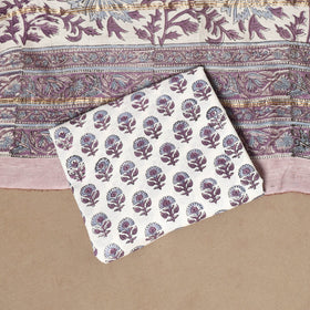 3pc chanderi silk unstitched hand sanganeri dress material