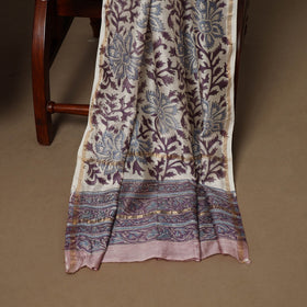 3pc chanderi silk unstitched hand sanganeri dress material