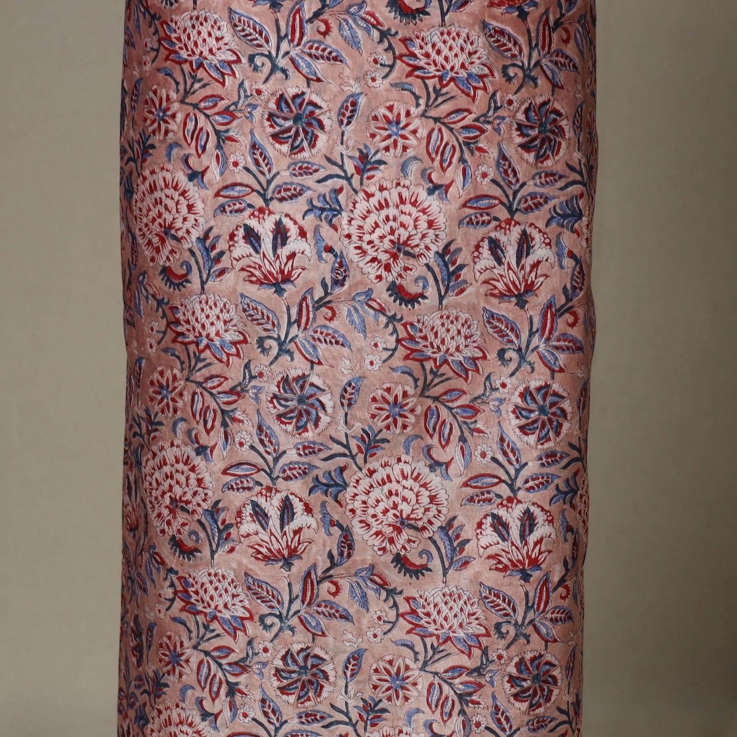 Pink - 3pc chanderi silk unstitched sanganeri dress