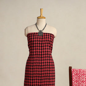 Pink 3pc Cotton Bagh Print Dress Material 