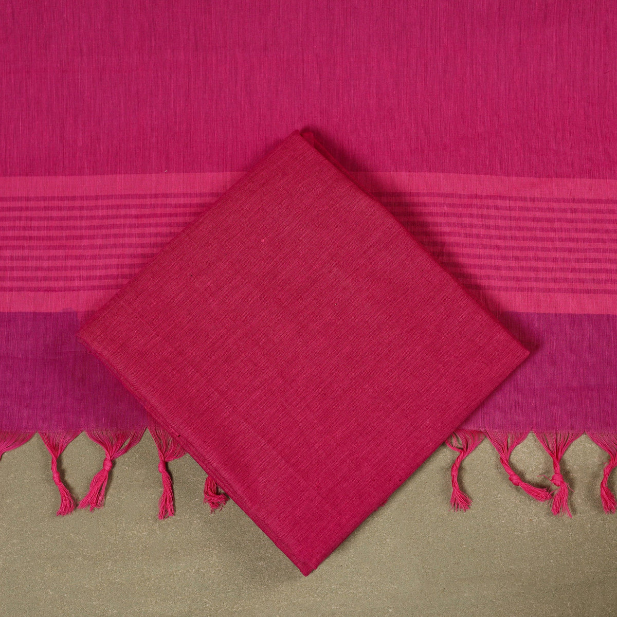 Pink 3pc Cotton Jacquard Unstitched Dress Material 
