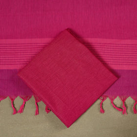 Pink 3pc Cotton Jacquard Unstitched Dress Material 