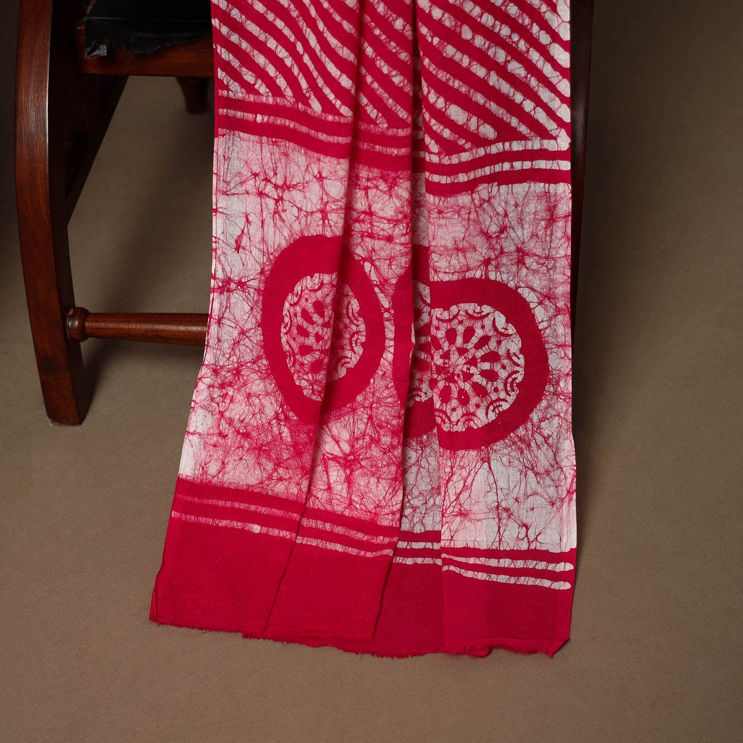 Pink - 3pc cotton kutch batik dress material 01