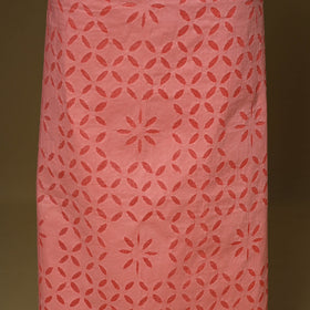 Pink - 3pc cotton unstitched barmer applique cut work dress