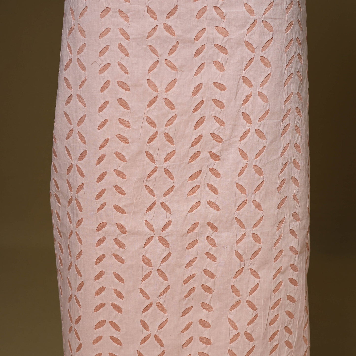 Pink - 3pc cotton unstitched barmer applique cut work dress