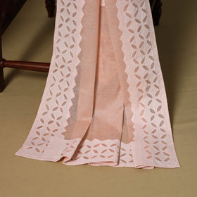 Pink - 3pc cotton unstitched barmer applique cut work dress