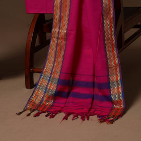 Pink - 3pc cotton unstitched dharwad dress material 08