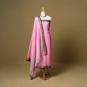 3pc cotton unstitched dharwad dress material with border 02