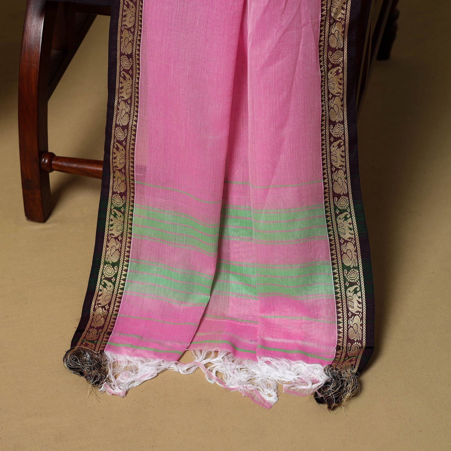 3pc cotton unstitched dharwad dress material with border 02