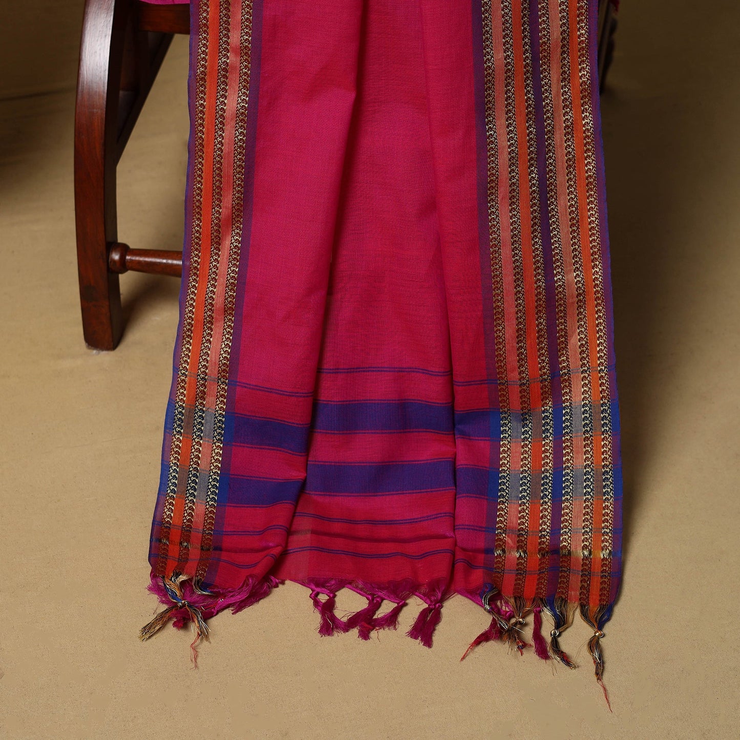 3pc cotton unstitched dharwad dress material with border 04