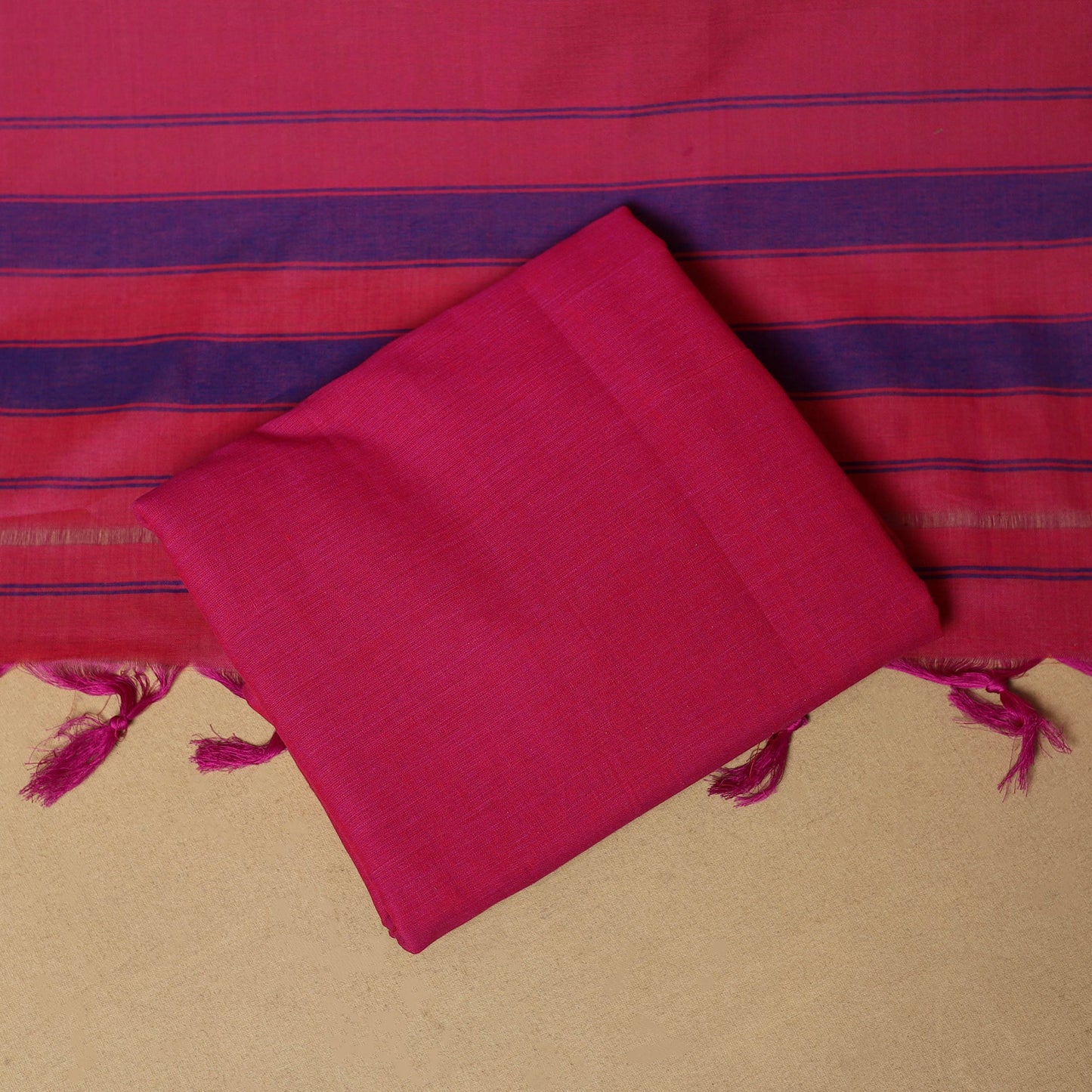 3pc cotton unstitched dharwad dress material with border 04