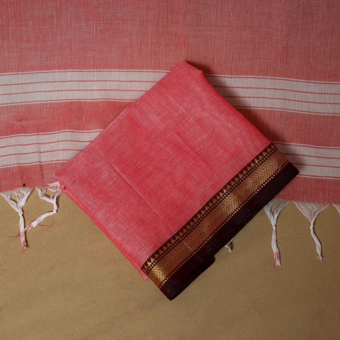 3pc cotton unstitched dharwad dress material with border 07