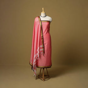 3pc cotton unstitched dharwad dress material with border 07