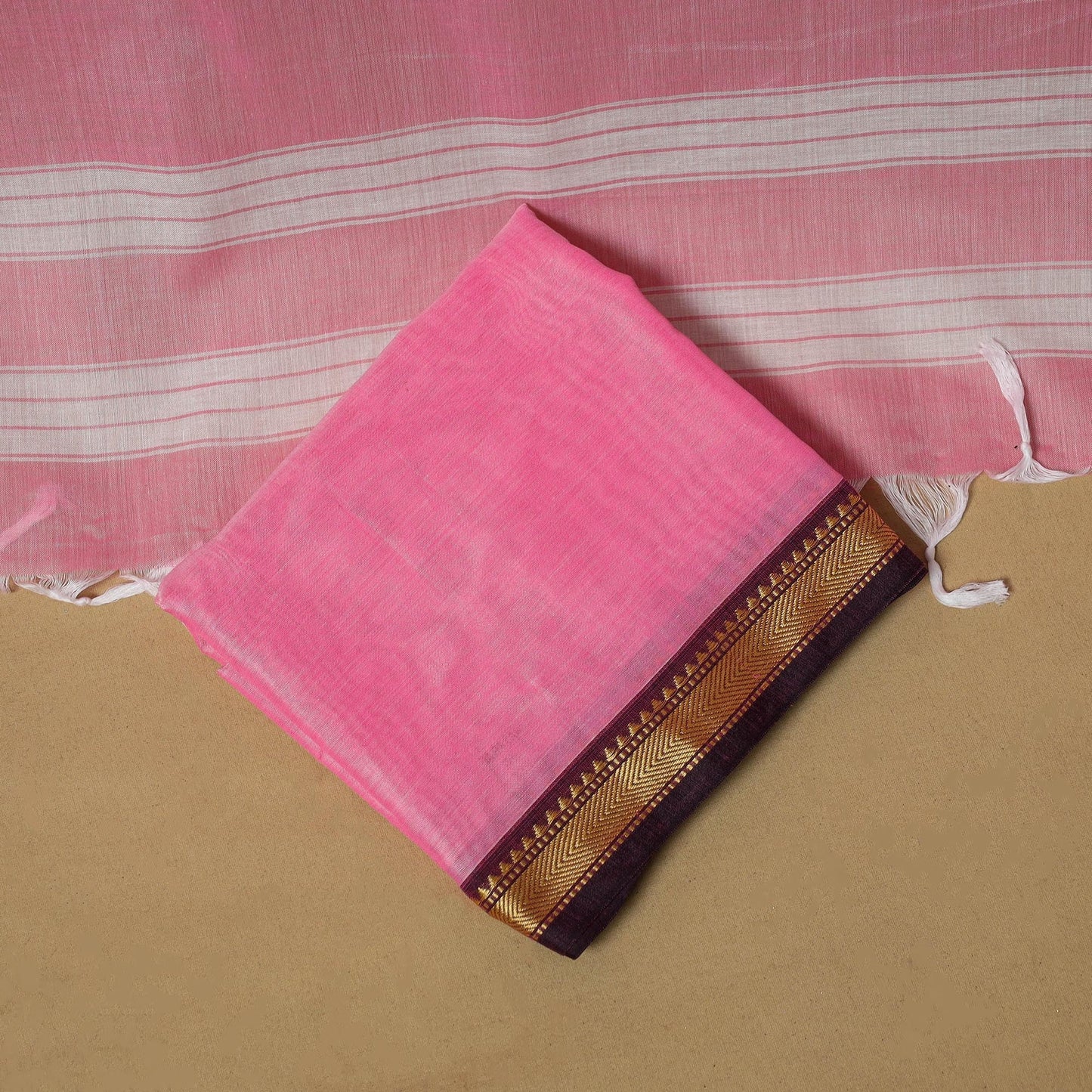 3pc cotton unstitched dharwad dress material with border 10