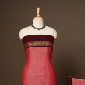 Pink - 3pc cotton unstitched dharwad dress material