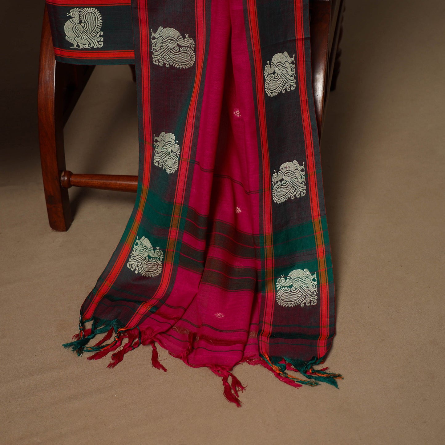 Pink - 3pc cotton unstitched dharwad dress material