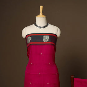 Pink - 3pc cotton unstitched dharwad dress material