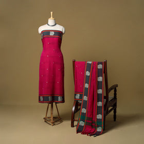 3pc cotton unstitched dharwad dress material with border 47