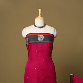 3pc cotton unstitched dharwad dress material with border 47