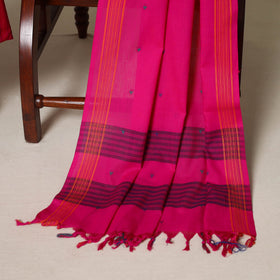 Pink - 3pc cotton unstitched jacquard dress material 05