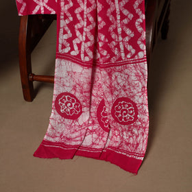 Pink - 3pc cotton unstitched kutch batik dress material 17