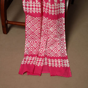 Pink - 3pc cotton unstitched kutch batik dress material 23