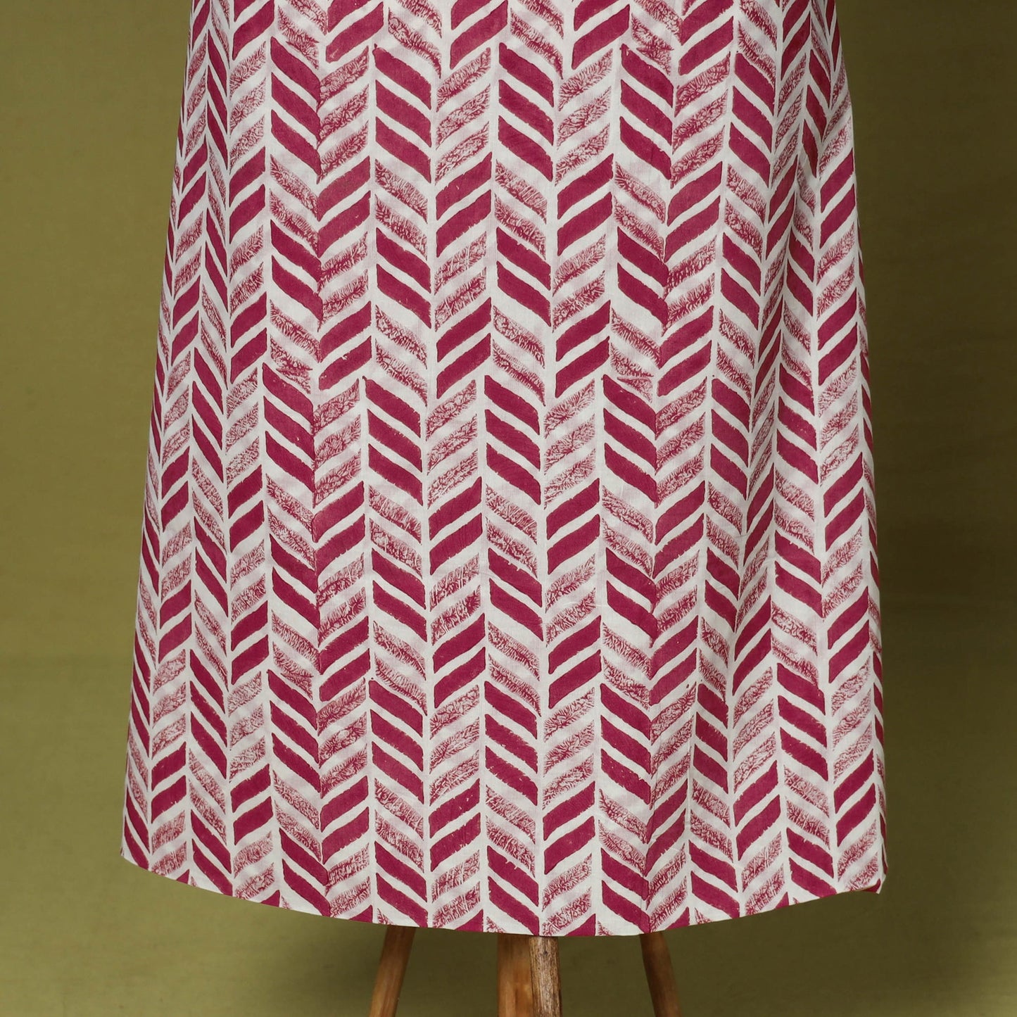 Pink - 3pc cotton unstitched mangalagiri dress material 28