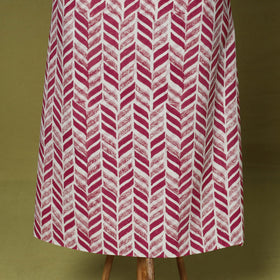 Pink - 3pc cotton unstitched mangalagiri dress material 28