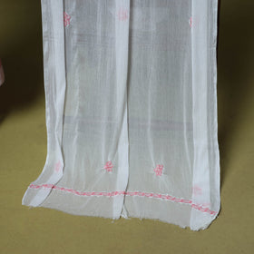 Pink - 3pc hand embroidery cotton lucknow chikankari dress