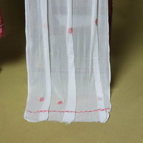 Pink - 3pc hand embroidery cotton lucknow chikankari dress