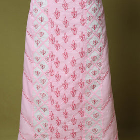 Pink - 3pc hand embroidery cotton lucknow chikankari dress