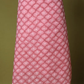Pink - 3pc hand embroidery cotton lucknow chikankari dress