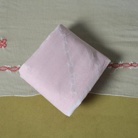 Pink - 3pc hand embroidery cotton lucknow chikankari dress