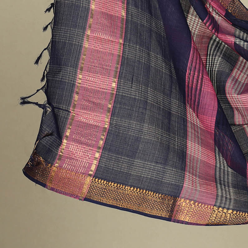 Buy 3pc Pink Handloom Cotton Mangalagiri Dress Material