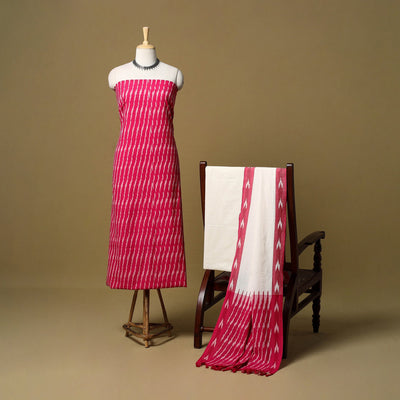 3pc handloom cotton pochampally ikat dress material 09