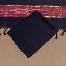 Pink - 3pc handloom cotton unstitched mangalagiri dress